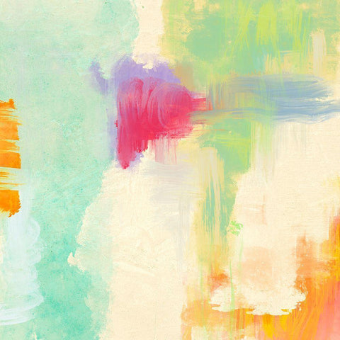 Colorama II White Modern Wood Framed Art Print by Olin, Chaz