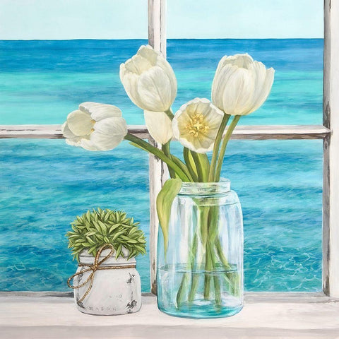 Mediterranee (detail) Black Modern Wood Framed Art Print by Dellal, Remy