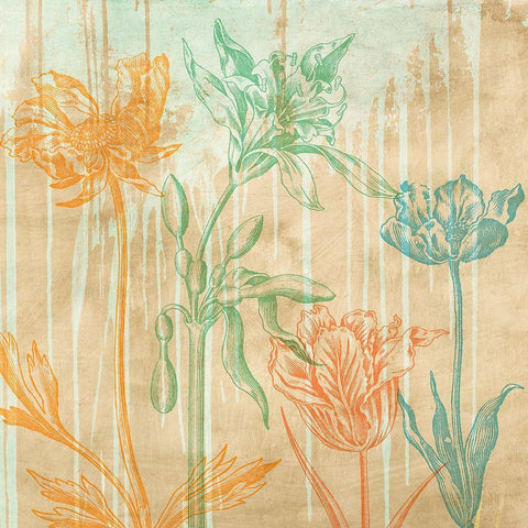 Botaniques Cochin 2 (detail) White Modern Wood Framed Art Print with Double Matting by Eric, Chestier