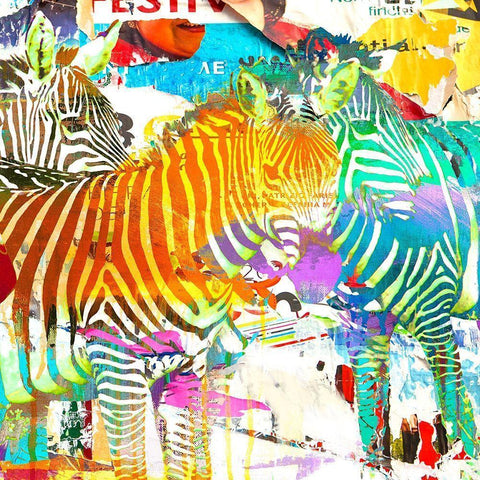 Camouflage #2 (detail) White Modern Wood Framed Art Print by Eric, Chestier