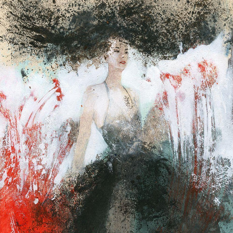 Enchantress White Modern Wood Framed Art Print by Pagnoni, Erica