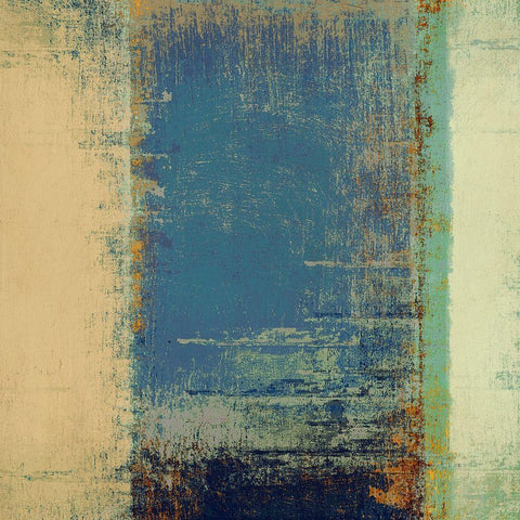 Rainbow Segment I Black Modern Wood Framed Art Print with Double Matting by Ruggero, Falcone