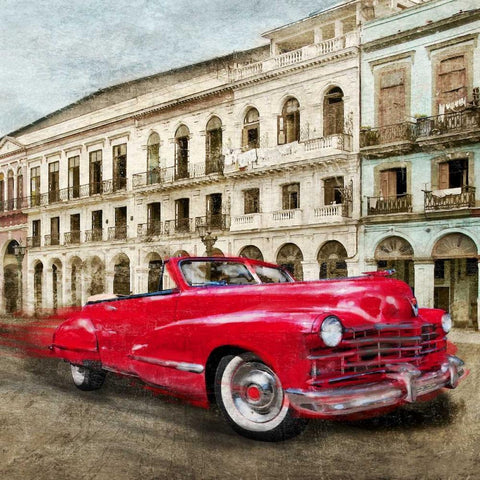 Habanera Gold Ornate Wood Framed Art Print with Double Matting by Baldo, Ivan