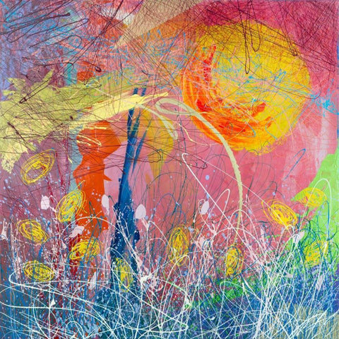 Genesis Black Modern Wood Framed Art Print with Double Matting by Corrado, Italo