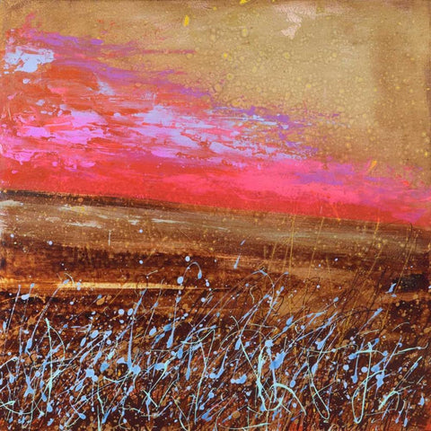 Serata II White Modern Wood Framed Art Print by Corrado, Italo