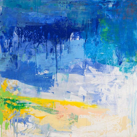 Notte serena II White Modern Wood Framed Art Print by Corrado, Italo