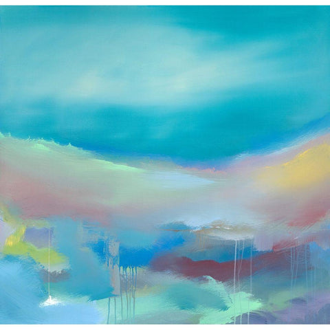 Serene White Modern Wood Framed Art Print by Corrado, Italo