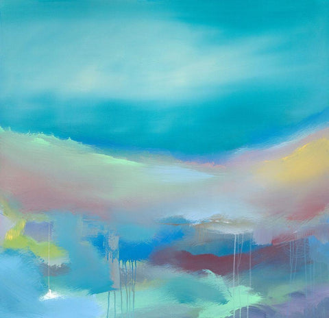 Serene White Modern Wood Framed Art Print with Double Matting by Corrado, Italo