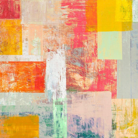 Estate lontana White Modern Wood Framed Art Print with Double Matting by Corrado, Italo