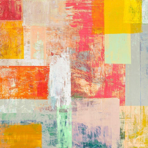 Estate lontana Black Modern Wood Framed Art Print with Double Matting by Corrado, Italo