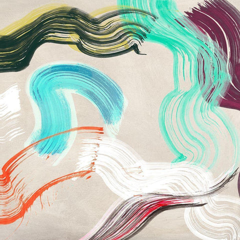 Youth Reinvented II (detail) White Modern Wood Framed Art Print with Double Matting by Ikeda, Haru