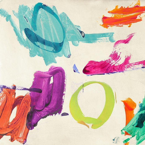 Games of Children I White Modern Wood Framed Art Print by Ikeda, Haru