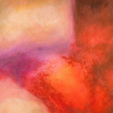 Nirvana I White Modern Wood Framed Art Print by Demos, Jean-Luc