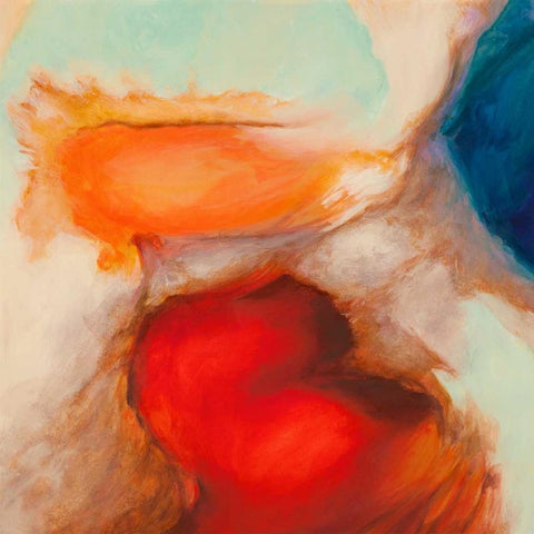 Shangri-La I White Modern Wood Framed Art Print by Demos, Jean-Luc