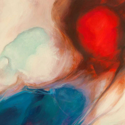 Shangri-La III Black Modern Wood Framed Art Print with Double Matting by Demos, Jean-Luc