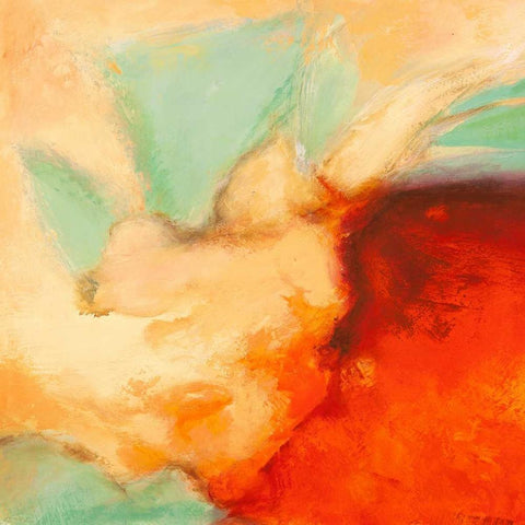 Namaste I Black Modern Wood Framed Art Print with Double Matting by Demos, Jean-Luc