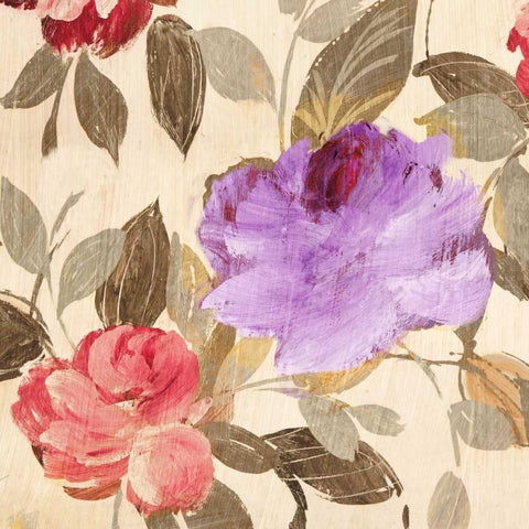 Velvet Lovers II White Modern Wood Framed Art Print with Double Matting by Parr, Kelly