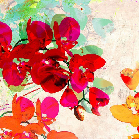 Orchidreams (detail) Gold Ornate Wood Framed Art Print with Double Matting by Kelly, Parr