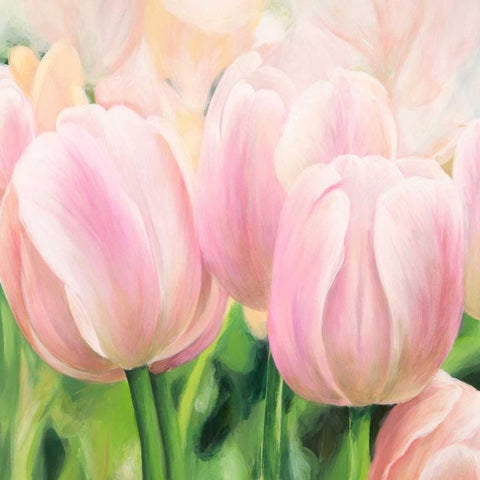 Primavera II Black Ornate Wood Framed Art Print with Double Matting by Villa, Luca