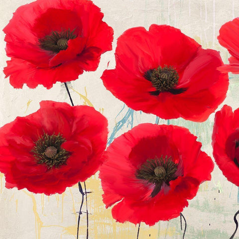 Pop Yes I Gold Ornate Wood Framed Art Print with Double Matting by Villa, Luca