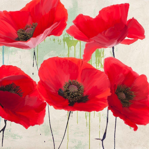 Pop Yes II Black Modern Wood Framed Art Print with Double Matting by Villa, Luca