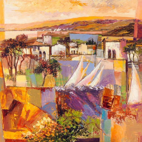 Racconto italiano (detail) White Modern Wood Framed Art Print by Gasoline Images