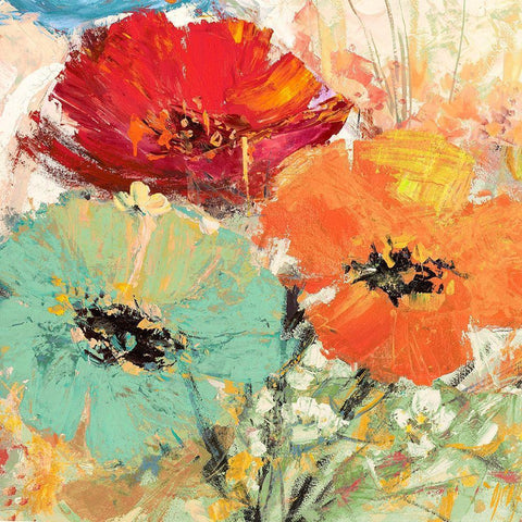 Gemme in fiore I Black Modern Wood Framed Art Print by Luigi, Florio