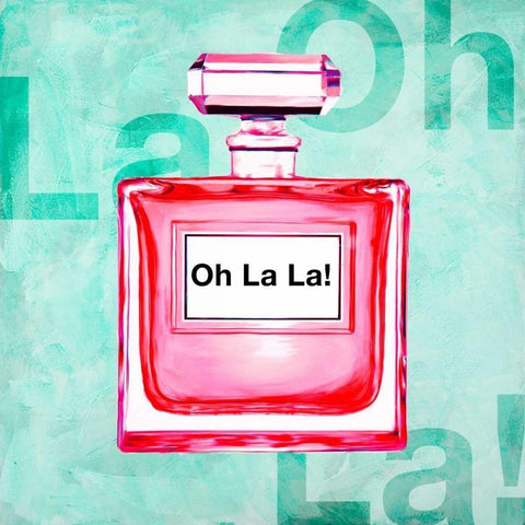 Oh La La! White Modern Wood Framed Art Print by Clair, Michelle