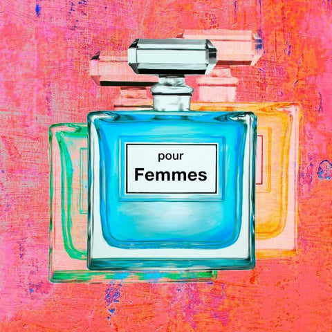 Pour Femmes III White Modern Wood Framed Art Print by Clair, Michelle