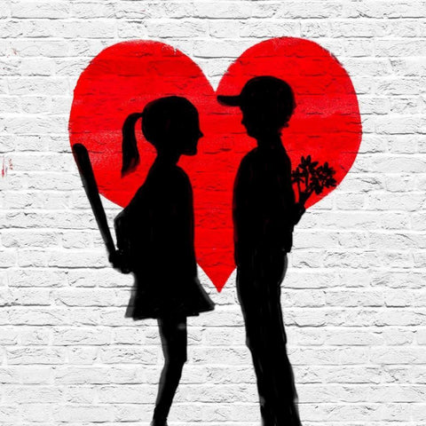 Lesson #1 Black Modern Wood Framed Art Print with Double Matting by Masterfunk collective