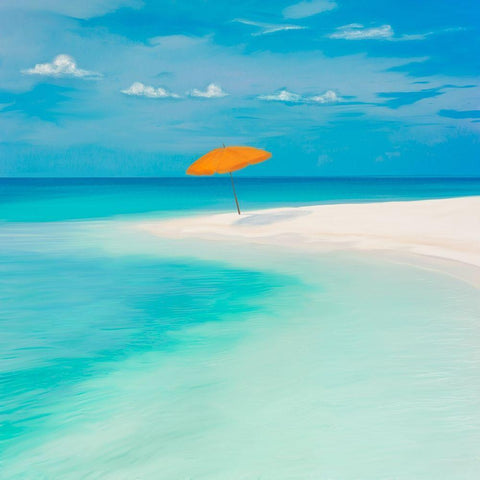 Pomeriggio sul mare Gold Ornate Wood Framed Art Print with Double Matting by Marzi, Dario