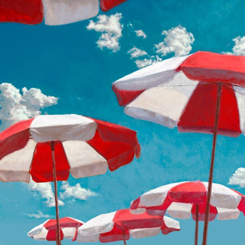 Beach Life II - detail Black Modern Wood Framed Art Print by Marzi, Dario