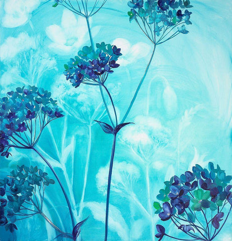Behind the Scenes White Modern Wood Framed Art Print with Double Matting by Whatmore, Nel