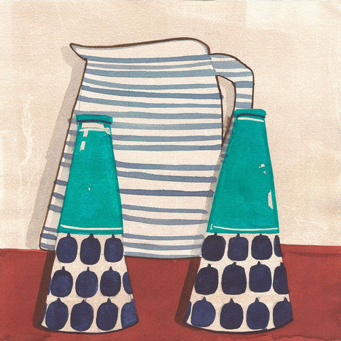 Cuisine I White Modern Wood Framed Art Print by Dupree, Pat