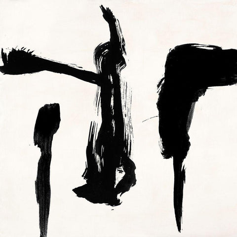 Gestures II White Modern Wood Framed Art Print by Peter, Winkel