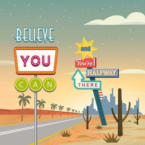 Believe you can...(detail II) Black Modern Wood Framed Art Print with Double Matting by Steven, Hill