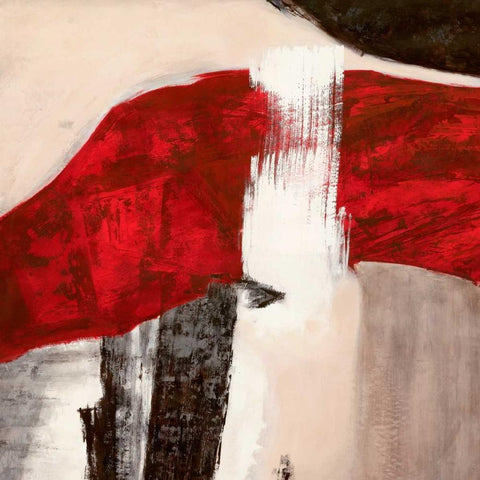 Katana I Black Modern Wood Framed Art Print with Double Matting by Stone, Jim