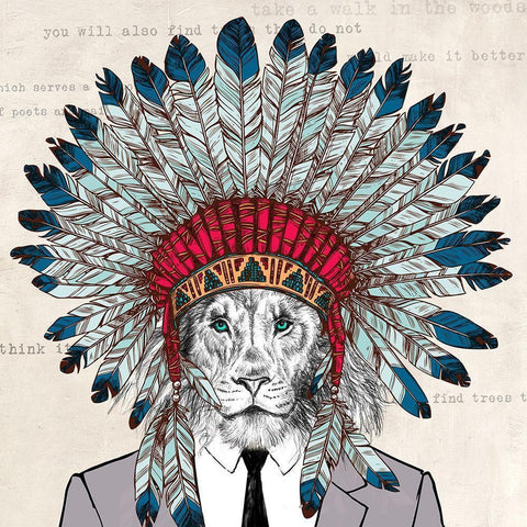 Spiritwalker Black Modern Wood Framed Art Print with Double Matting by Matt, Spencer