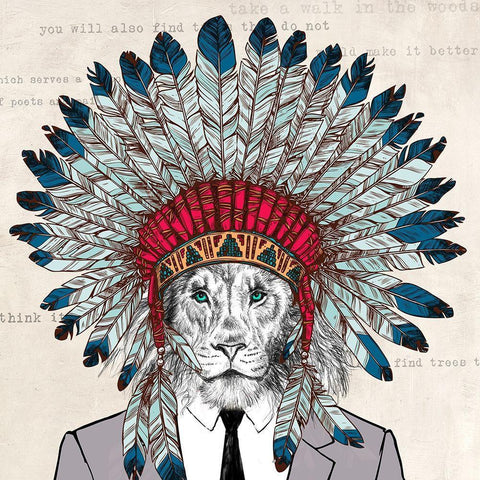 Spiritwalker White Modern Wood Framed Art Print with Double Matting by Matt, Spencer