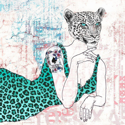 The Supreme (detail) White Modern Wood Framed Art Print with Double Matting by Matt, Spencer