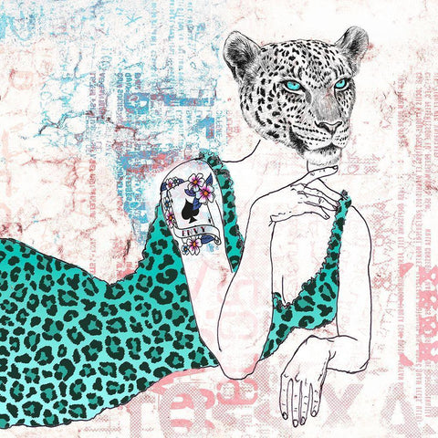 The Supreme (detail) Black Modern Wood Framed Art Print with Double Matting by Matt, Spencer