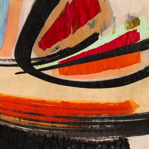 In the Sun II Black Modern Wood Framed Art Print with Double Matting by Perelli, Teo Vals