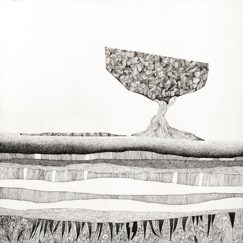 Ipotesi di paesaggio II Gold Ornate Wood Framed Art Print with Double Matting by Teruzzi, Vittorio