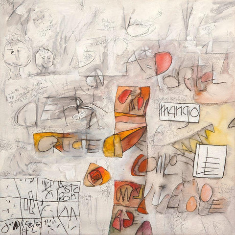 Come le lucciole Gold Ornate Wood Framed Art Print with Double Matting by Teruzzi, Vittorio