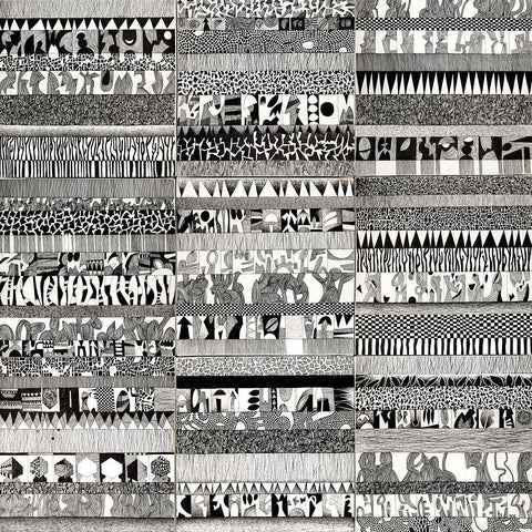 Partitura Visiva I Black Modern Wood Framed Art Print by Teruzzi, Vittorio