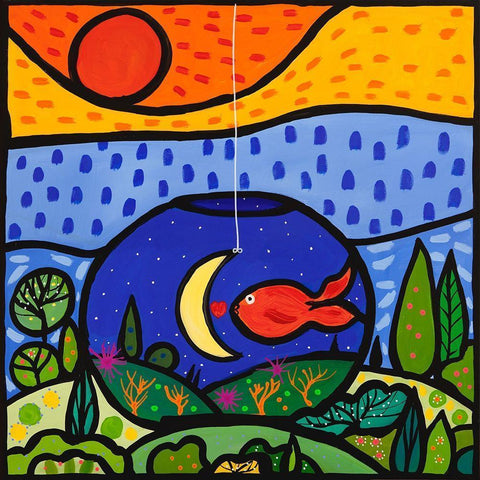 Lino White Modern Wood Framed Art Print by Wallas