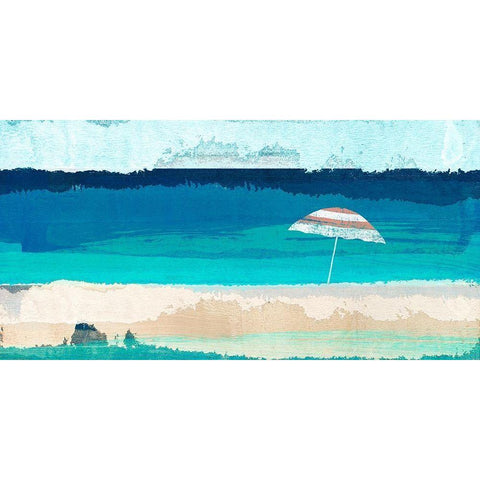 Tropical Breeze White Modern Wood Framed Art Print by Alex, Blanco