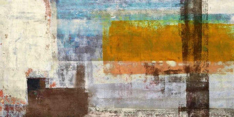 Serendipity White Modern Wood Framed Art Print with Double Matting by Aprile, Alessio