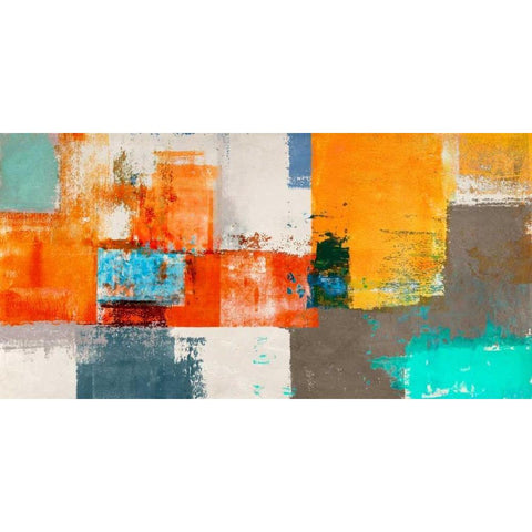 Barcelona White Modern Wood Framed Art Print by Aprile, Alessio