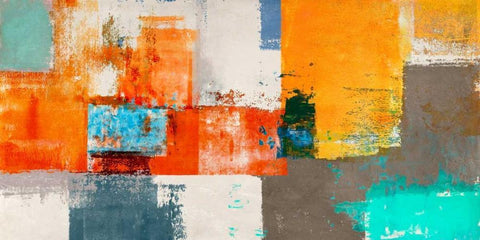 Barcelona White Modern Wood Framed Art Print with Double Matting by Aprile, Alessio